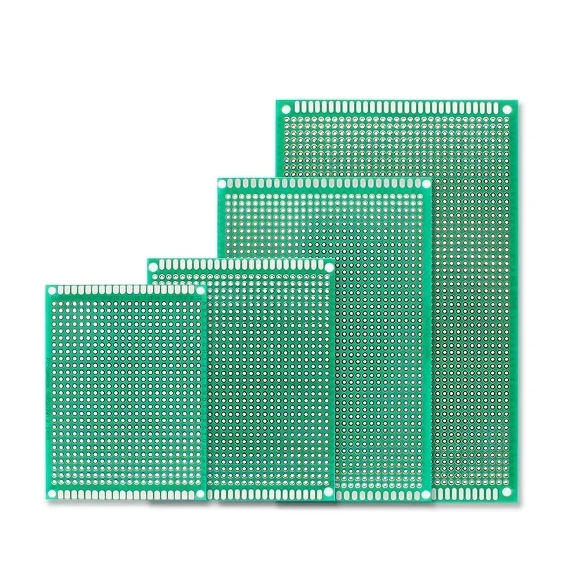 5/10pcs 단일 측면 PCB 프로토타입 보드 키트 2x8/3x7/4x6/5x7/6x8/7x9/8x12/9x15cm FR4 Arduino 용 범용 PCB DIY 납땜