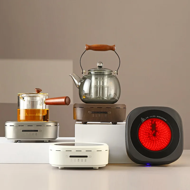 800W Electric Ceramic Stove 220V Mini Square Home Coffee Tea Heater Water-Boiling Stovetop Touch Electric Ceramic Coffee Cooker 3