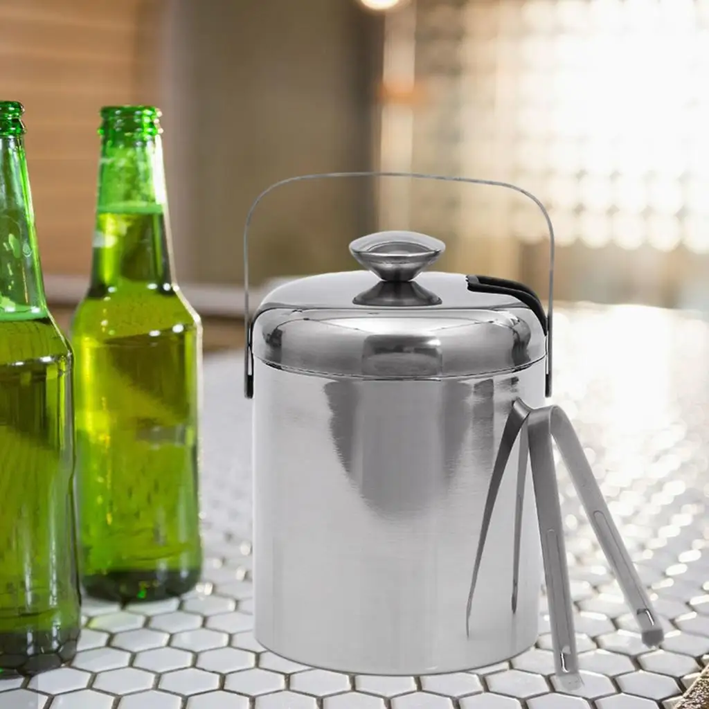 Stainless Steel Ice Bucket with Lid And Wine,ice bucket