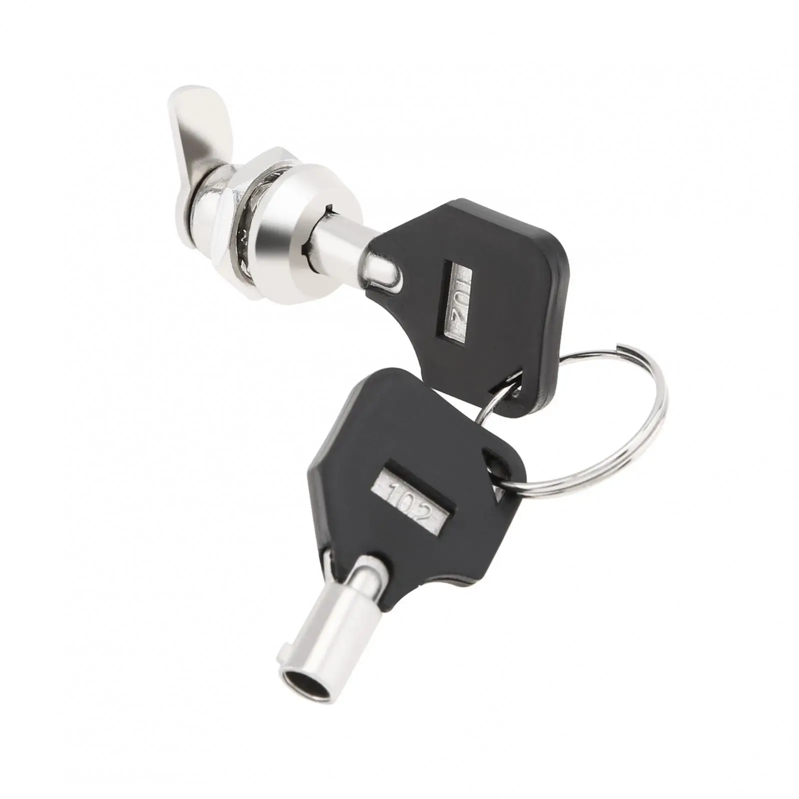 Cabinet Door Lock Mini Tubular Cam Cabinet Door Lock for Home Important Items Security Cylinder Door / Mailbox / Telephone with 2 Keys