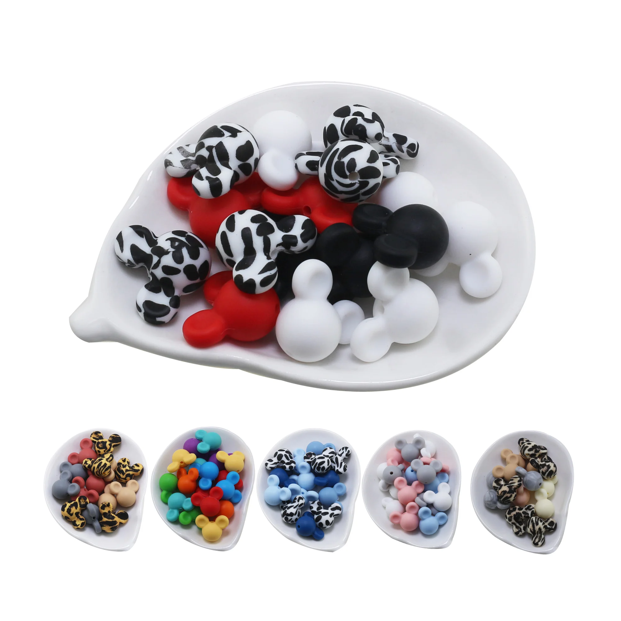 20pcs Focal Silicone Beads BPA Free Food Grade Silicone DIY