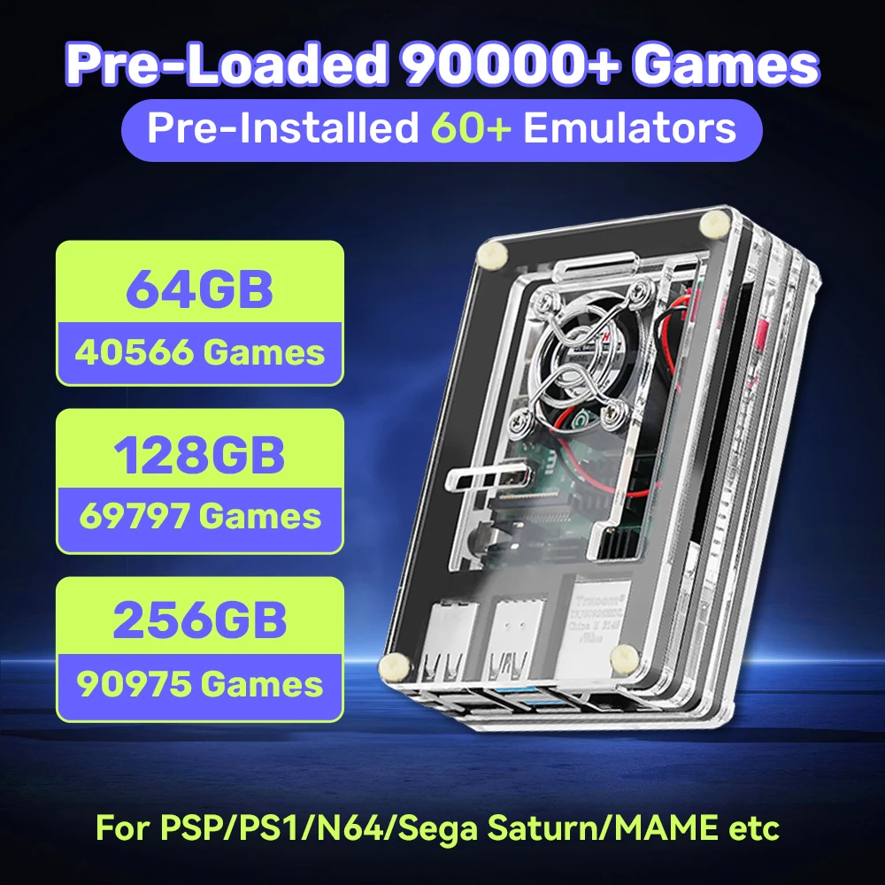 Raspberry Pi Model B Retro Game Consoles Batocera OS Built-in