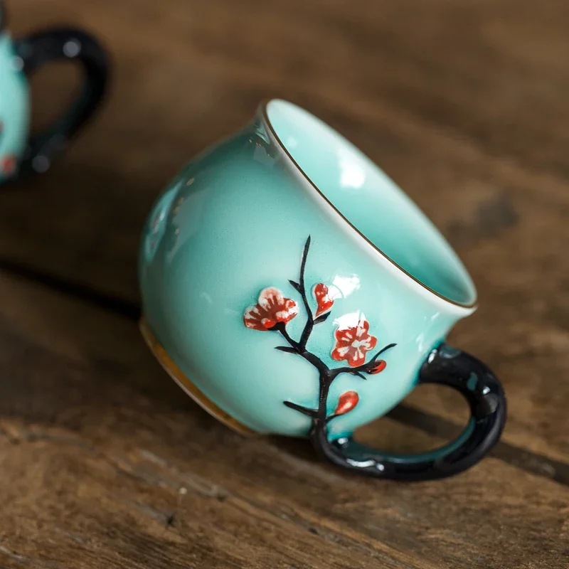 中国　白磁加彩　壷　箱付　N　4930 中国 白磁加彩 壷 箱付 N 4930 （マルゼン卓上親子ガスコンロ）