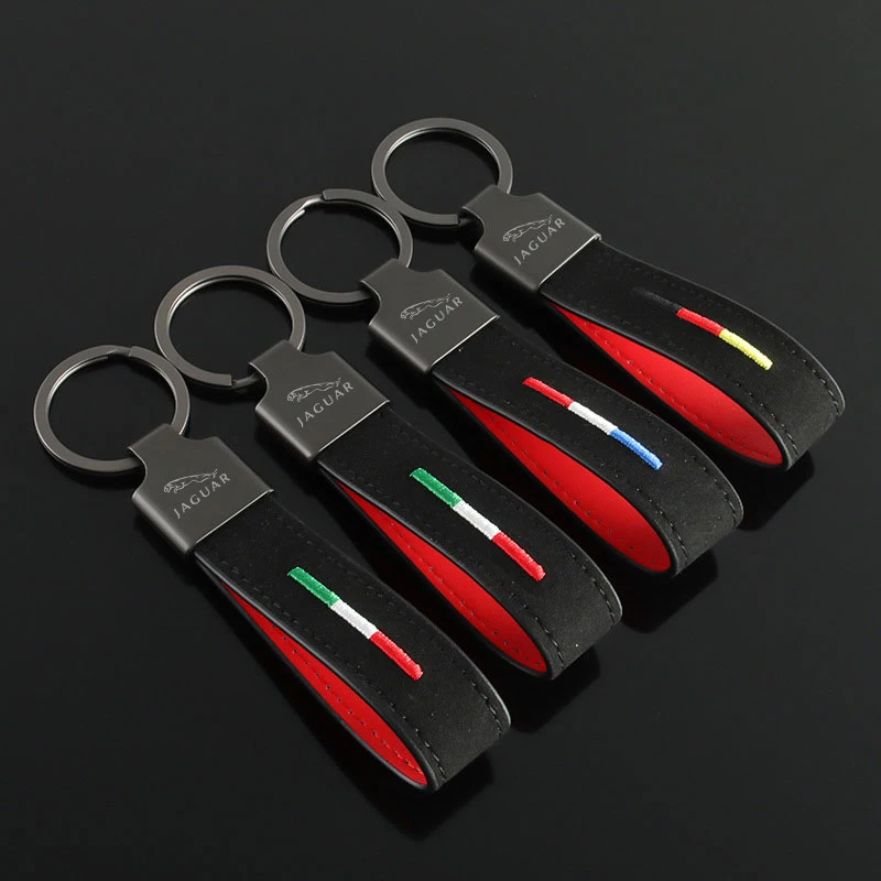 

Замшевый автомобильный брелок для ключей, автомобильный брелок для ключей для Jaguar XE XF XFL XJ XJL XE XEL XK XKR XJ6 XJ-S Epace Fpace S-Type