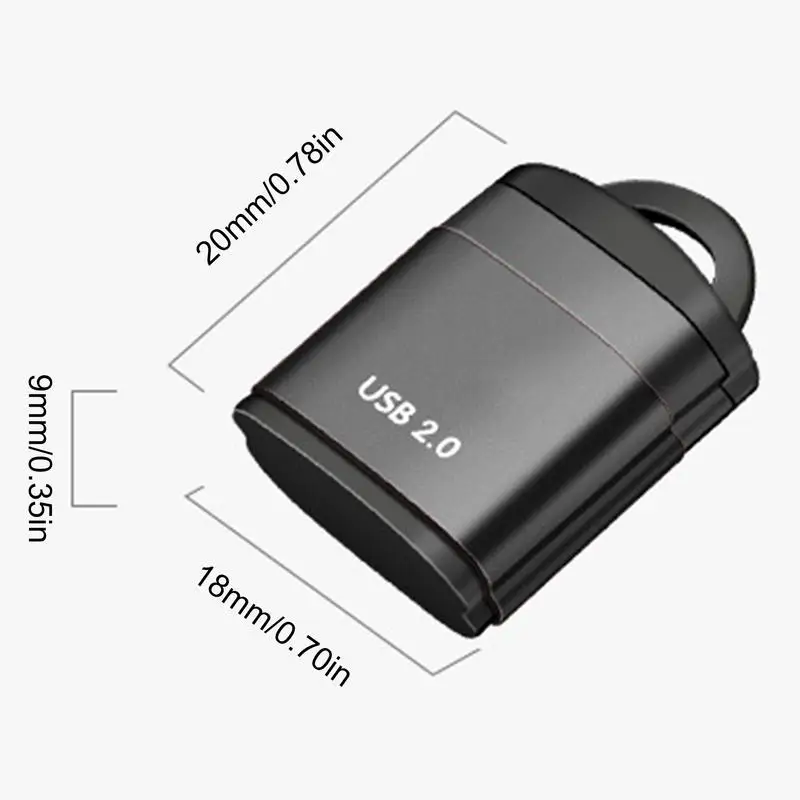 Mini High Speed USB 2.0 Card Reader TF Micro SD Memory Card Adapter For Computer Desktop Laptop USB Adapter Random Color