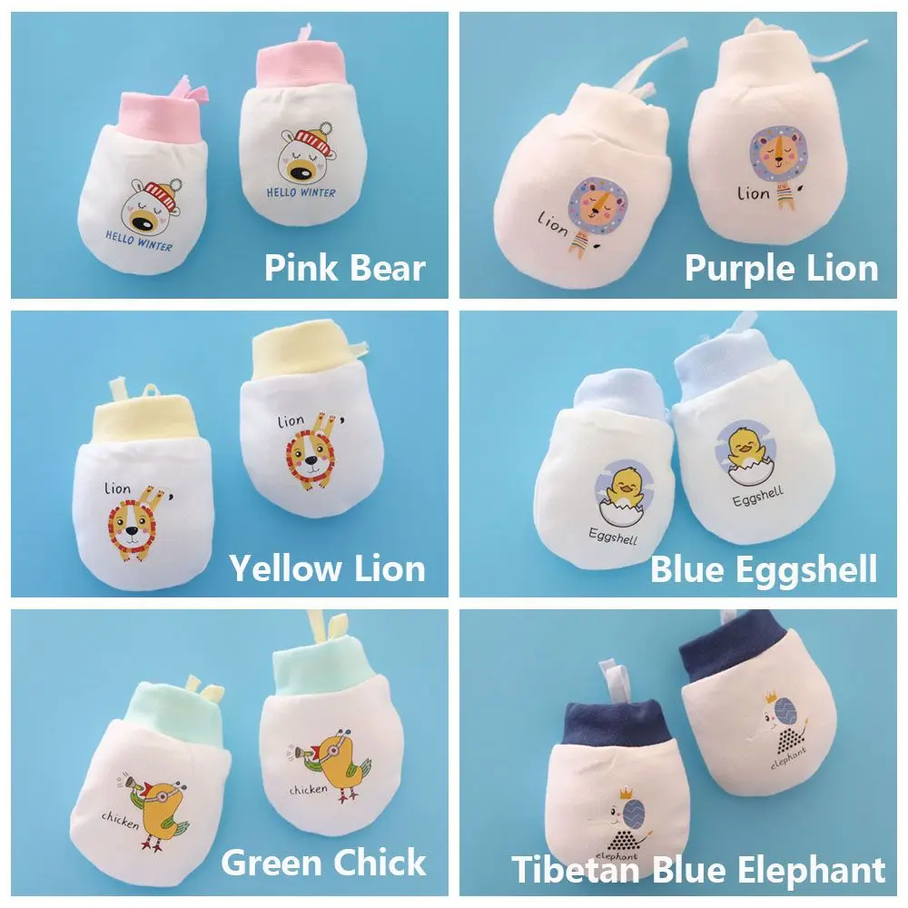 Baby mittens anti scratching gloves Winter newborn infant pure cotton Product Drawstring Anti Scratch Mittens Gloves