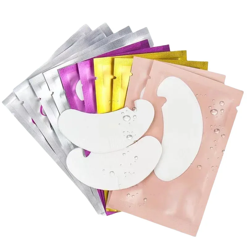 Fake Eyelashes 50 Pairs/Set Makeup Tools U Shaped Grafting Eyelash Patches False Eyelash Extension Paper Stickers