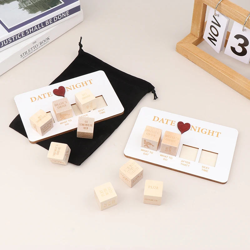 Wooden Dice Set for Couple Games