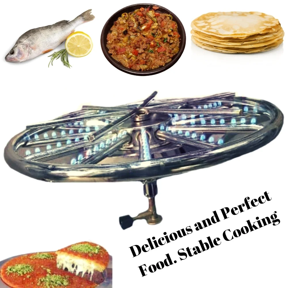 Multi Air Fryer Oven Top Turkish Kunefe Kadayif Crep Dessert Rice Bread Toaster Rotating Waffle Maker Cooker Stove