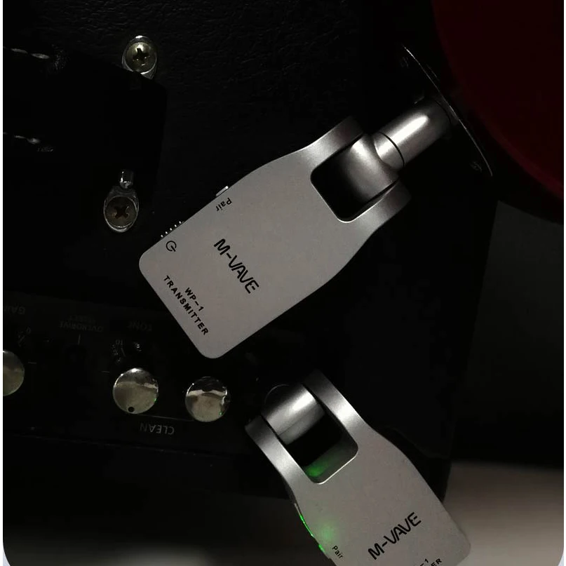 M-VAVE WP-1 2.4G Wireless Guitar System Transmitter & Receiver Rechargeable 30M Transmission Range for Electric Bass Guitar