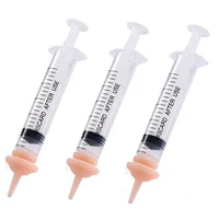 Newborn Pet Feeding Nipple Dog Cat Feeding Pacifier Hamster Rabbits Kittens Puppies Feeding Bottle Syringe with Silicone Nipple 1