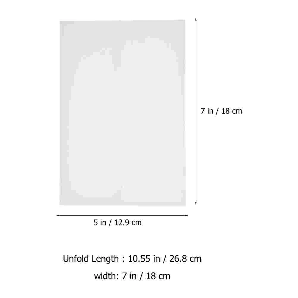 빈 인사 카드 청첩장 종이 봉투, 반투명 편지 축제 학생용 선물 봉투, 50 개