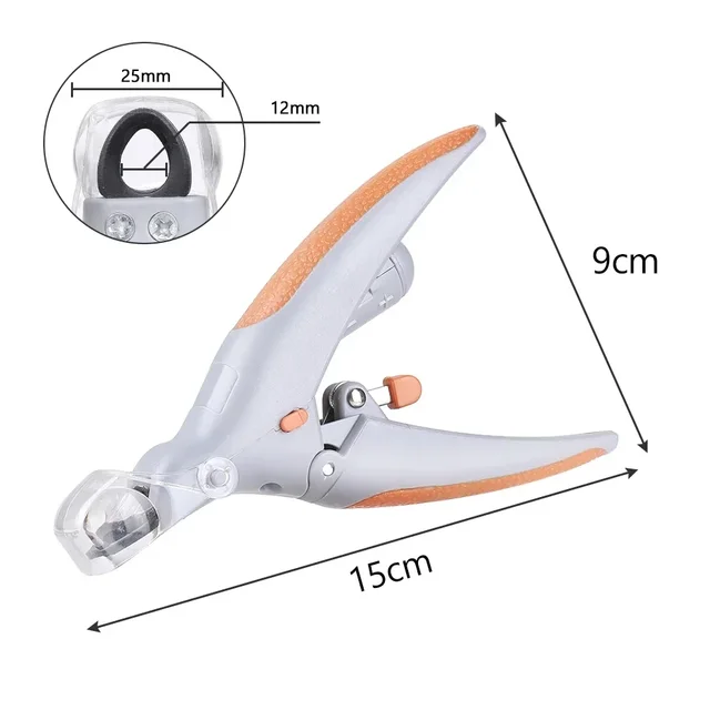 Sd9c6ef86e1c8419c937f989ba6e91150F.jpg Pet Nail Clipper Strap LED Light Comes With Amplification Function Cat and Dog Nail Trimmer Tool Pet Grooming Cleaning Supplies
