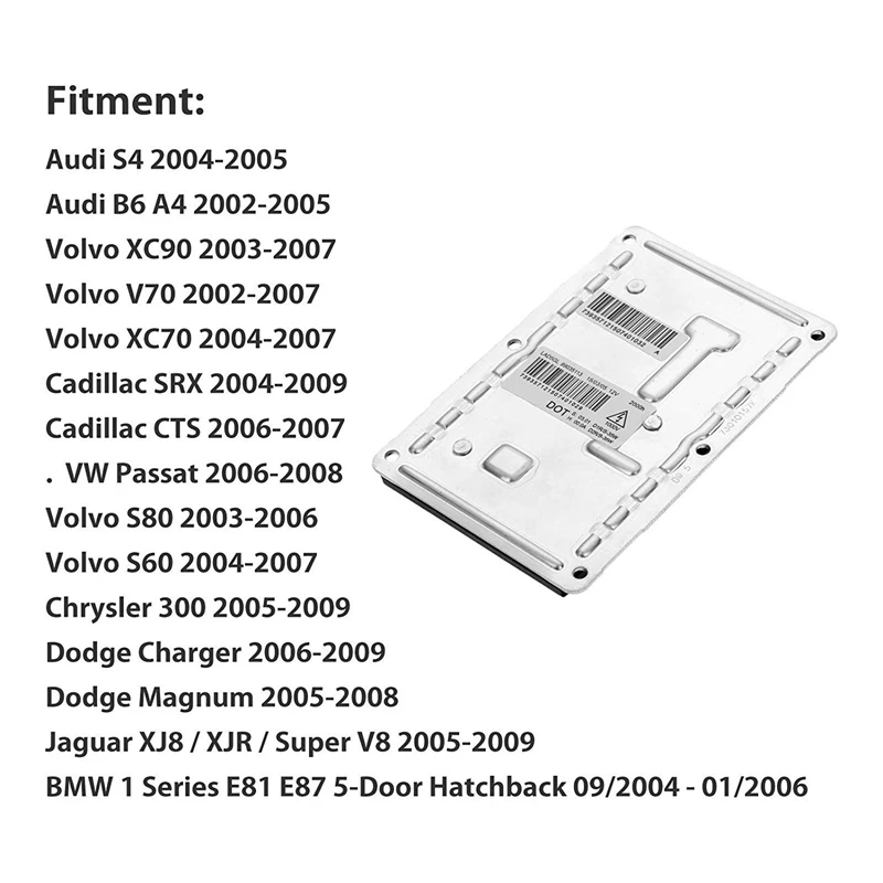 Фото Ксеноновый балласт для фар 3D0907391B для BMW E81 E87 Volvo Cadillac CTS SRX Dodge Leopard 4Pin D1S D1R D2S D2R №2