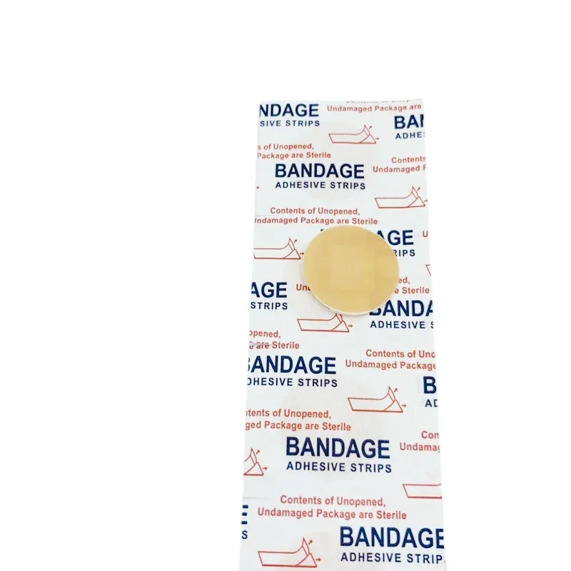100pcs/set Circle Shape Band Aid for Wound Dressing Plasters Round Skin Patch for First Aid Woundplast Adhesive Bandages 4
