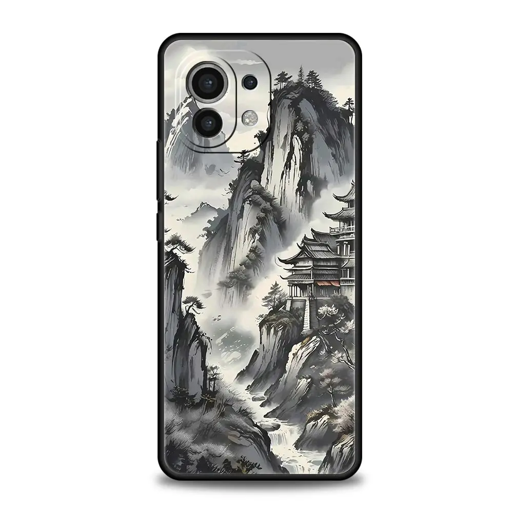 Landscape Art Phone Case, Vibrant Design Protective Cover