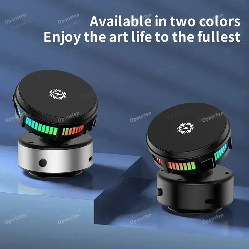 2025 New 360° ICE Cooling Car Magnetic Vacuum Dashboard Mount Wireless Charger Phone Holder For Tesla Car Magsafe iPhone 12-16