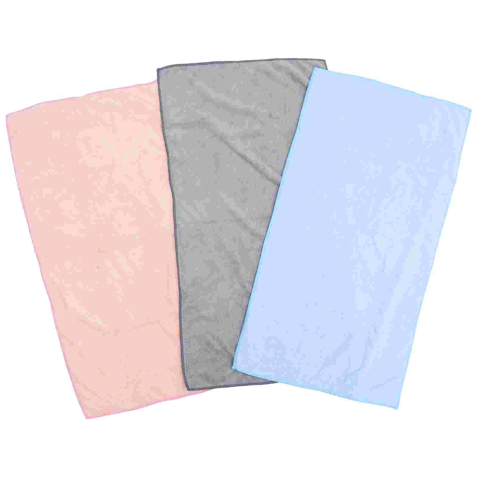 

3pcs Washcloths Soft Absorbent Cleaning Face Towels Hand Towels Dry Hair Towels