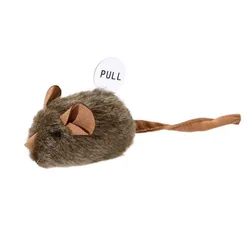 Interactive Sound - Activated Plush Mouse Toy - Engaging Self - Entertainment Teaser (1Pcs Grey)