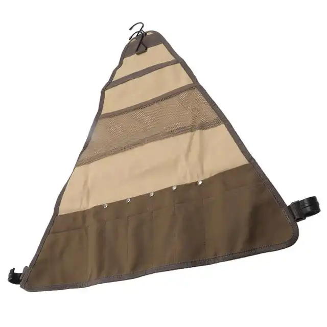 Piknik Evőeszközök Vászon Táska Több Tárolózseb Edényes Grillezéshez - Image 3