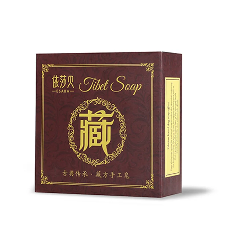 Tibetan Ancient Formula Black Soap Face Clean Chinese Herbal Soap with Cordyceps Sinensis 4