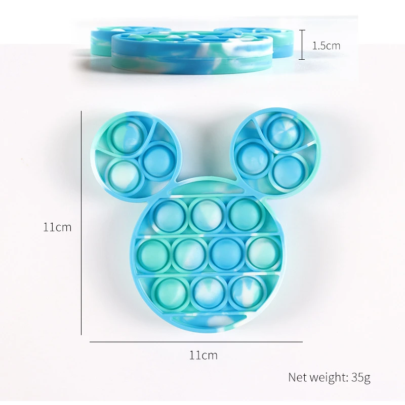 squeezy toys Pop Fidget Kids It Anti Stress Mickey Mouse Press Bubble Educational Puzzle Toys Squishy Squeeze Bubbles Stress Relief squeezy toys