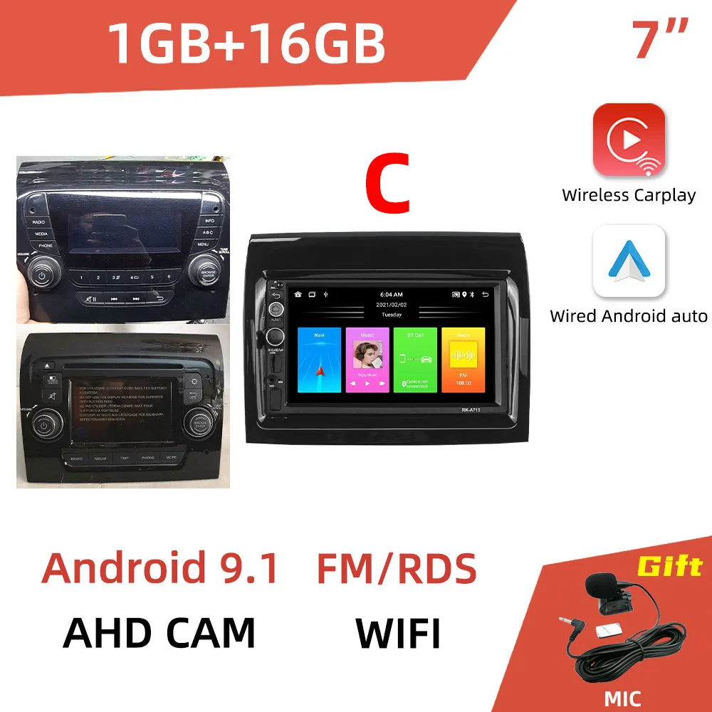 7 Inch 2 Din Android Car Radio for FIAT Ducato 2007-2015 Citroen Jumper Peugeot Boxer 2011-2015 Autoradio GPS Navigation Stereo best dvd player for car headrest Car Multimedia Players