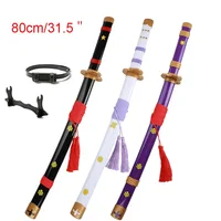 80cm/31.5in  Anime Cosplay Katana Roronoa Zoro Katana Enma Purple Enma White Role-playing Props 1:1 Origin Pattern 1