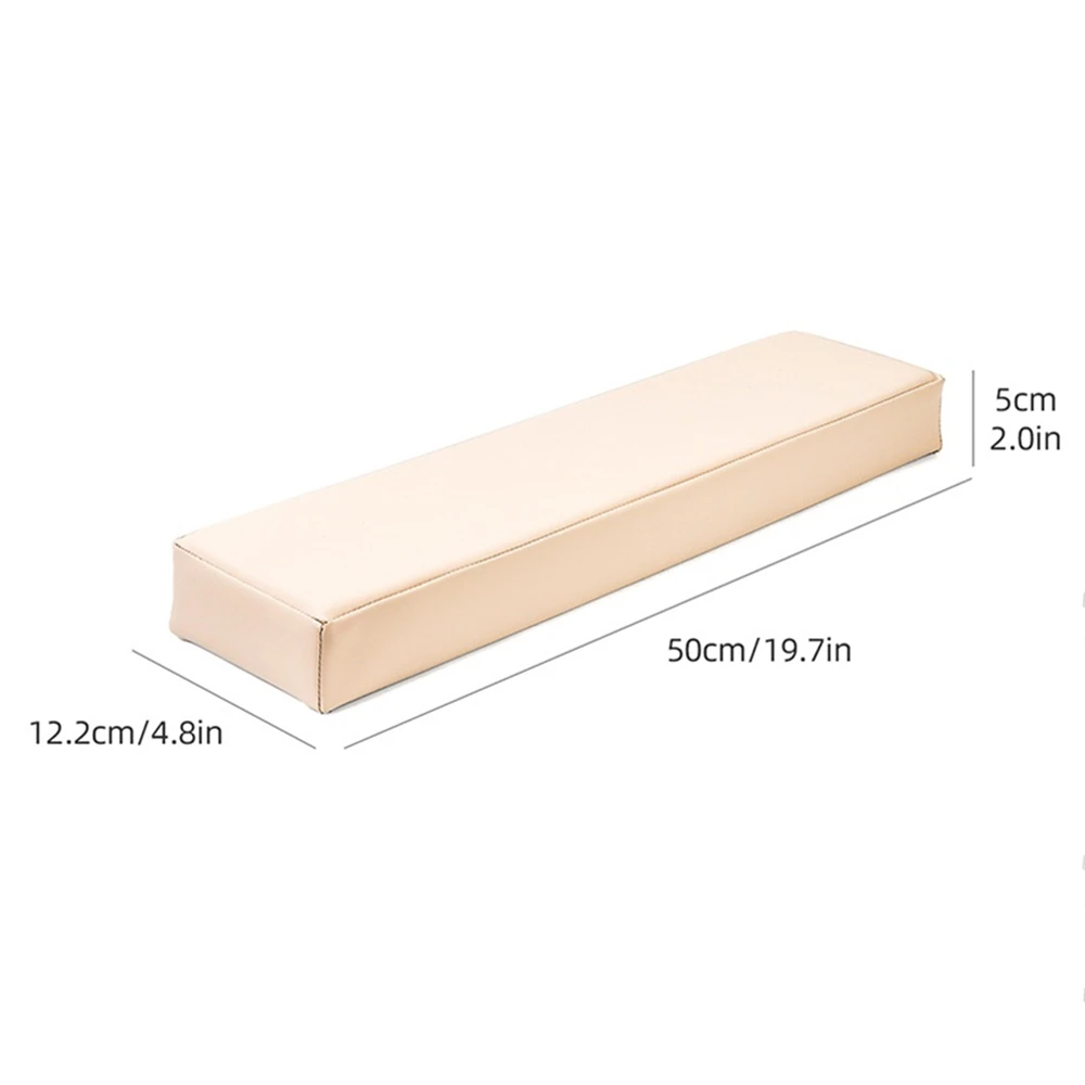 50cm Extended Hand Pillow Cuboid Manicure Hand Rests Holder Wrist Rests Nail Cushion Foot Support Pedicure Stand Footrest Pillow