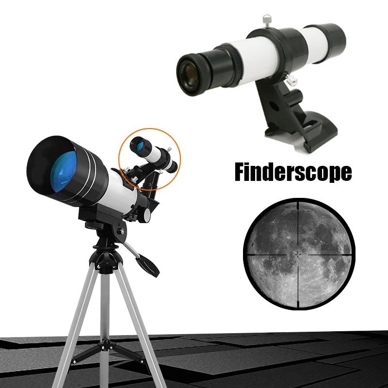 150X Terrestrial Astronomical Telescope HD Children Refracting Telescope Astrophile Student Space View  Stargazing High Power