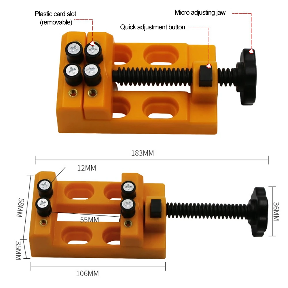 Minitaladro Universal de prensa, abrazadera de Banco de mesa para  manualidades, reloj de joyería, tallado de