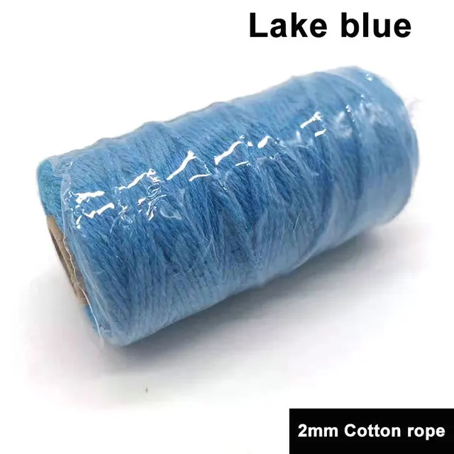 100M/Roll 100% Cotton Rope colorful twine Macrame cord string thread DIY Home Textile Wedding Decorative supply 
