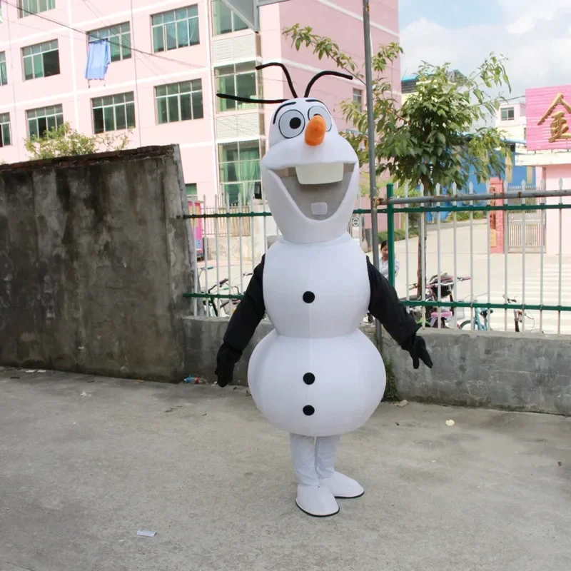 Cosplay Frozen Snow Man Olaf Personaggio Mascotte Costume Pubblicità Stage Eseguire Fancy Dress Festa Di Compleanno Animal Carnival Puntelli
