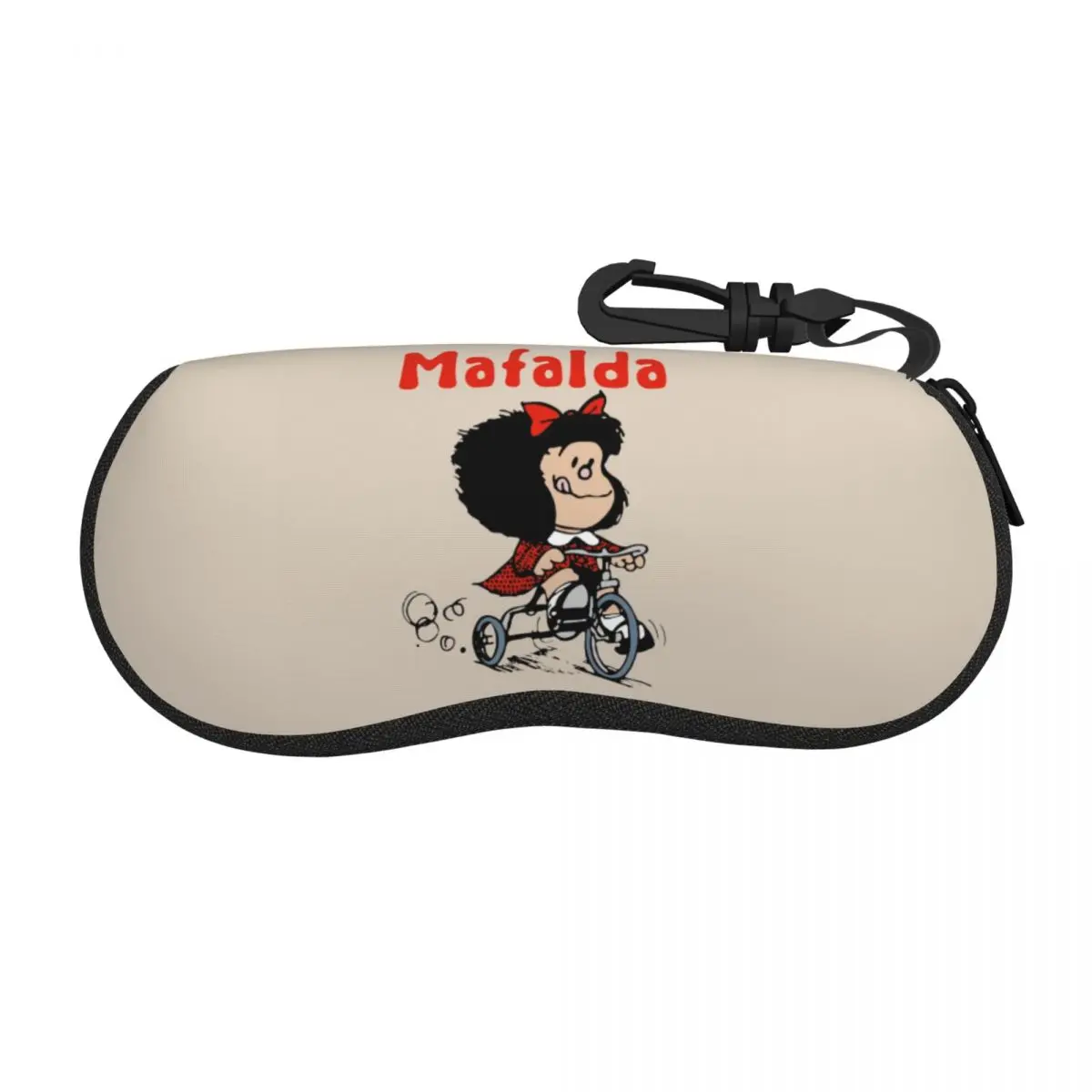 

Оригинальные трехколесные велосипедные очки Mafalda, оболочка для очков, мужские и женские модные Мультяшные очки с рисунком комиксов, футляр для солнцезащитных очков