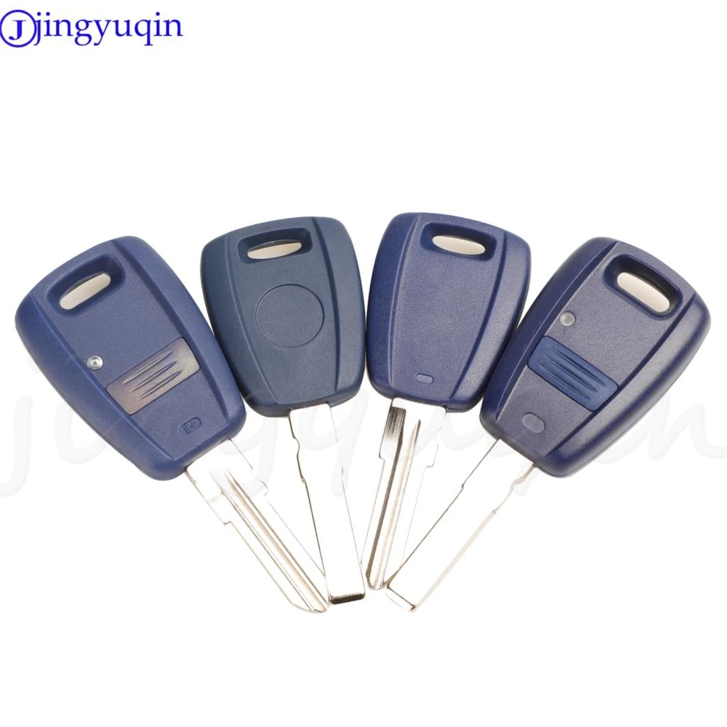

jingyuqin Remote Key Case Fob Shell for Fiat Punto Doblo Bravo 1 Button Replacement Housing Case SIP22/GT15R Blade