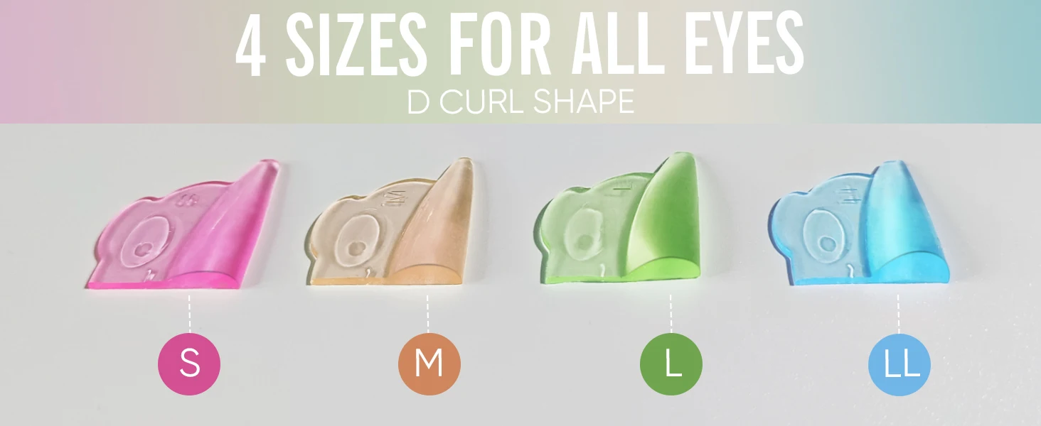 Description Picture 3 of itemLibeauty 4 Pairs Eyelash Lifting Kit Silicone lamination Pad Reusable Eyelash Perm Rods 3D Eyelash Curler Accessories Tools