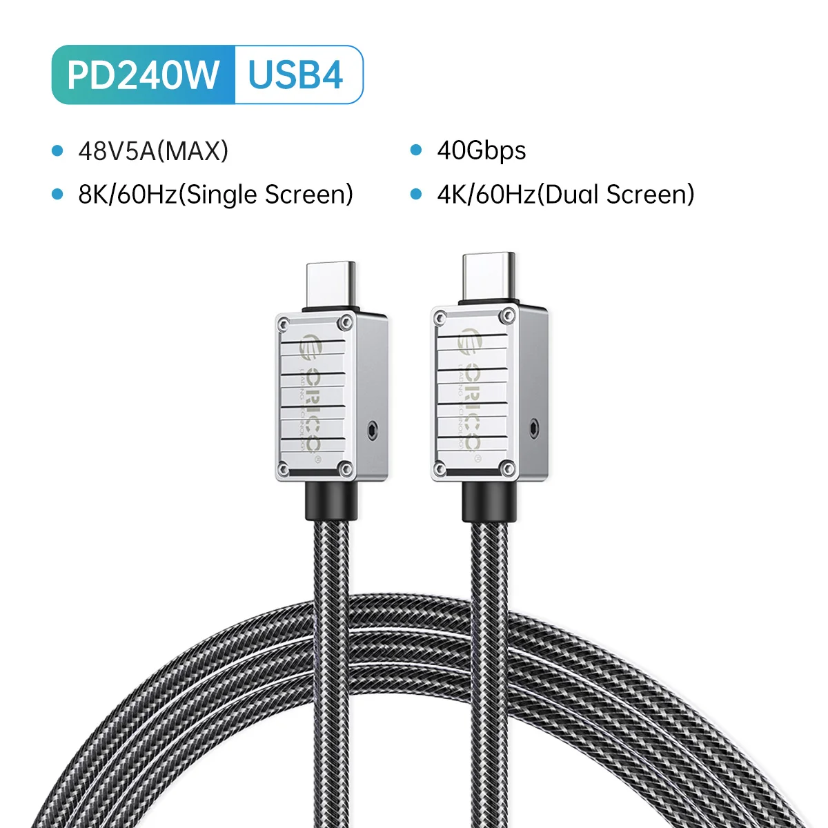 NFHK Cavo USB 4 angolato da 40 Gbps con ricarica da 100 W e 8K a 60 Hz, 5K a 60 Hz, USB 4.0, compatibile con Thunderbolt3/4, 30 cm