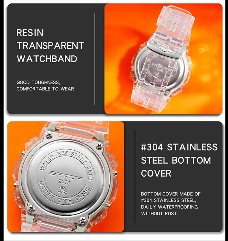 SANDA Your Watch White Fashion Sport Watch Lover's Gift Your Watch Top LED Digital Men Ladies Electronic Watch Reloj Mujer 2025 6