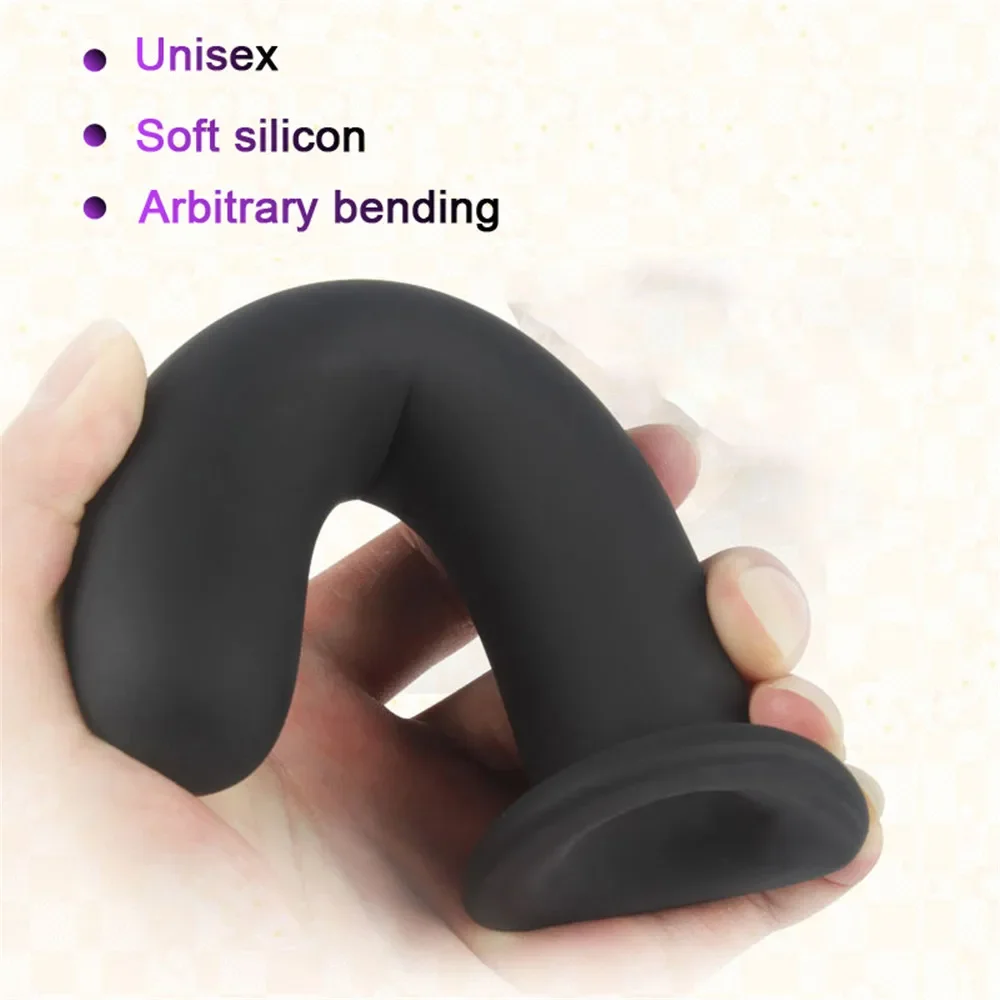 3 Size Anal Plug Soft Buttplug Simple Dildos with Strong Suction Cup Ass Training Exotic Sex Toys for Women Men Gay Adult Games