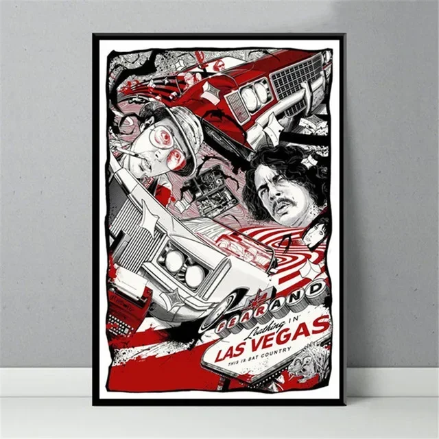 thumbnail image 1 of Nuevo póster de película clásica Miedo y asco en Las Vegas, arte de pared, pintura, lienzo, imágenes, impresiones, decoración de habitación, personalidad, color, 1 of 5