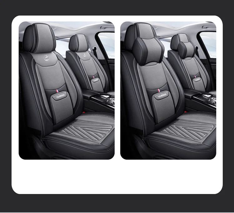 Ganzjahres-Autositzbezug aus PU-Leder, vollständig umschlossener Sitzschutz, wasserdicht, universelle Passform, Limousine, SUV, Pick-up-LKW-Sitz – Detail 5