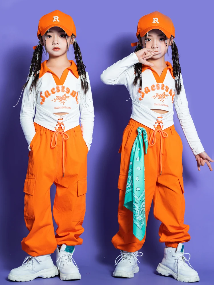 Fashion Hip Hop Dance Clothing For Kids Loose Shirts Hiphop Pants Street  Wear Jazz Modern Dance Costumes Rave Clothes DQS8968 - AliExpress