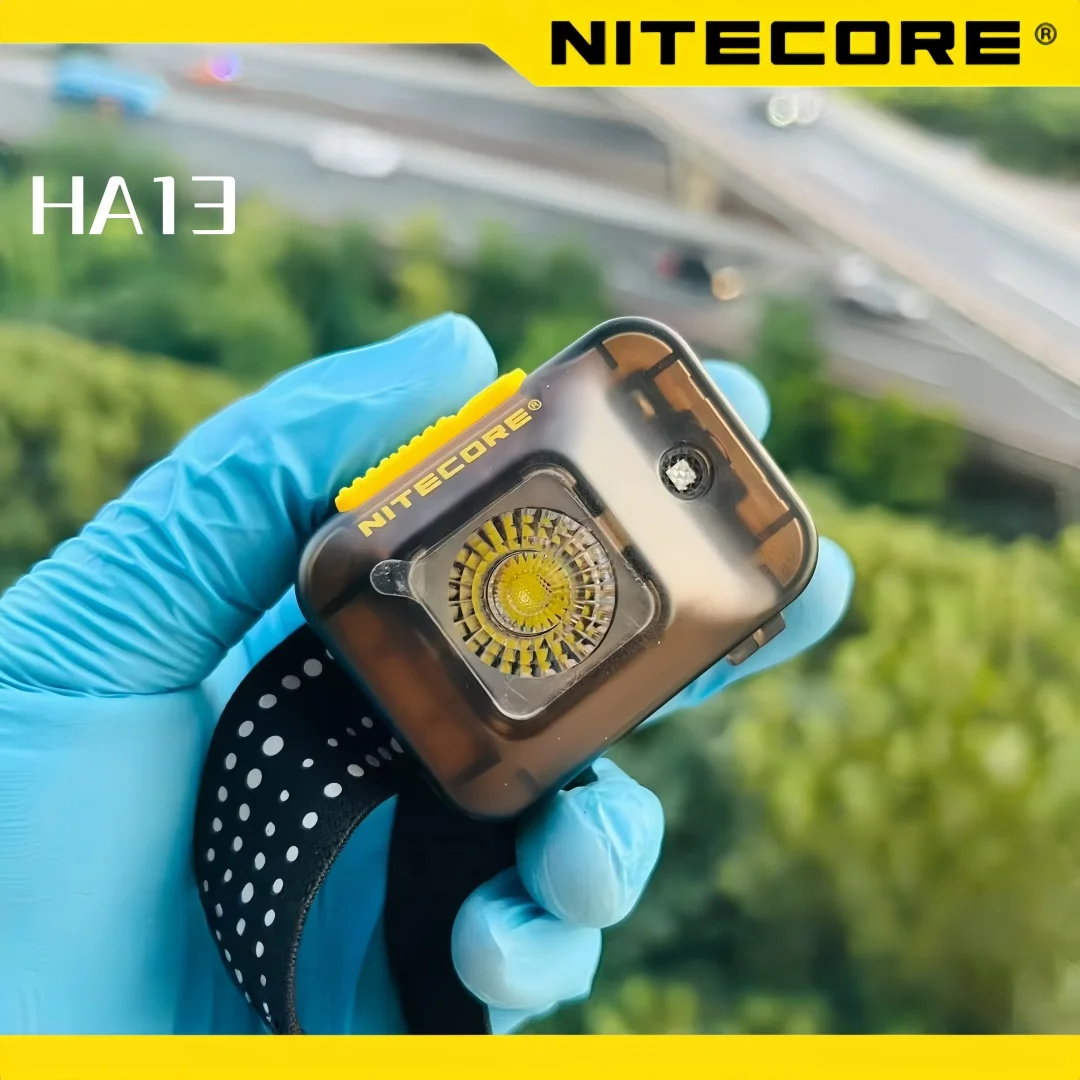 NITECORE HA13 사냥용 헤드라이트 AAA 배터리 헤드램프 듀얼 라이트 캠핑 작업등 토치 트레일 러닝 낚시용 헤드라이트 ...