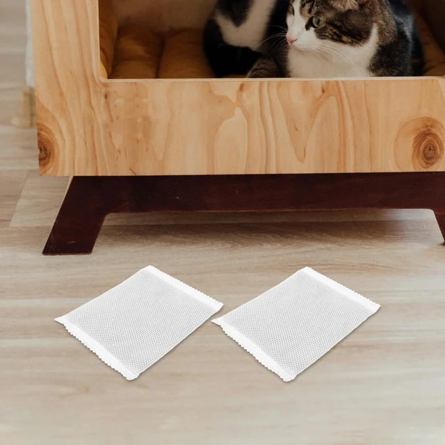 6pcs Cat Litter Box Carbon Filter High Efficiency Odor Absorbing Refill Safe Friendly Material Easy Replacement For Litter Boxes 5