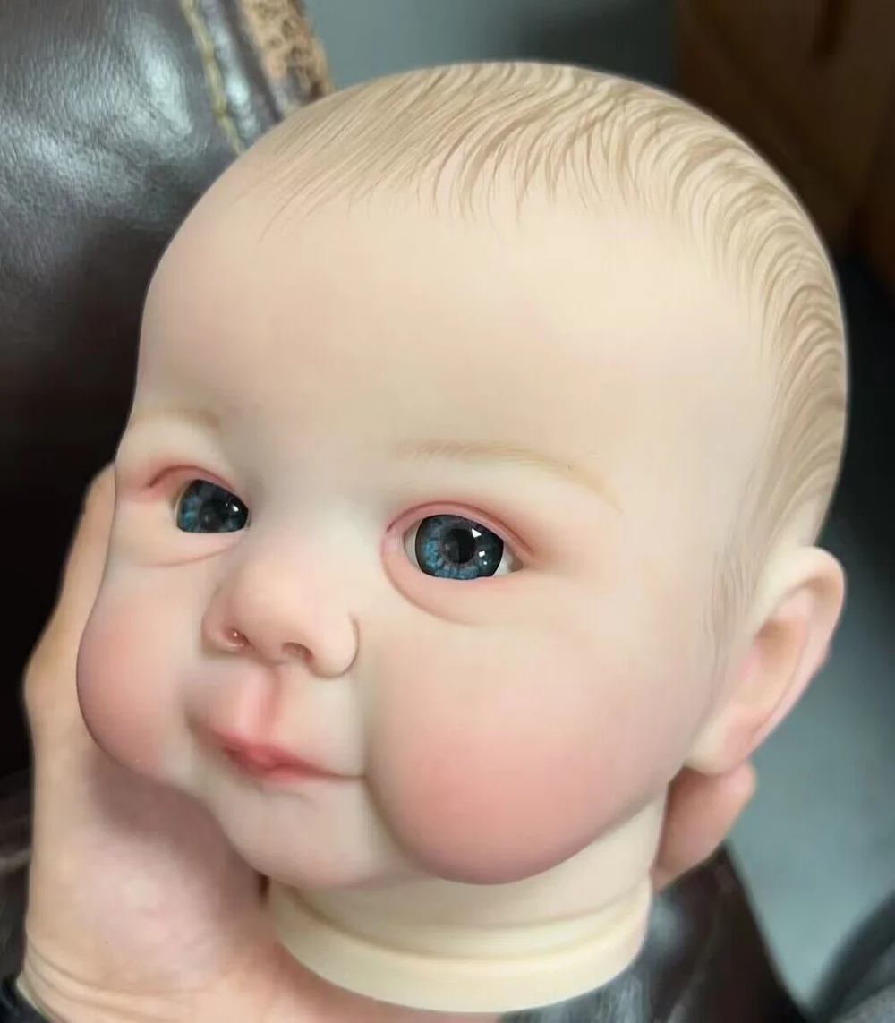 19inches Already Painted Reborn Doll Kits Juliette with Many Details Veins Unassembled Doll Parts with Cloth Body and Eyes 3