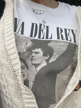 New Lana Del Rey Ldr Sailing Graphic T Shirt Summer Cotton Short Sleeve Tee Shirt Aesthetic Streetwear Vintage Unisex T-Shirt 1
