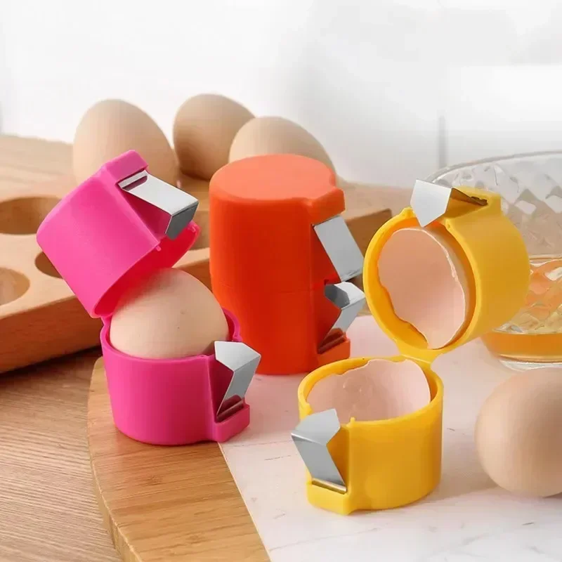 Egg Shell Opener Stainless Steel Kitchen Baked Eggs Shell Separator Beater Easy To Clean