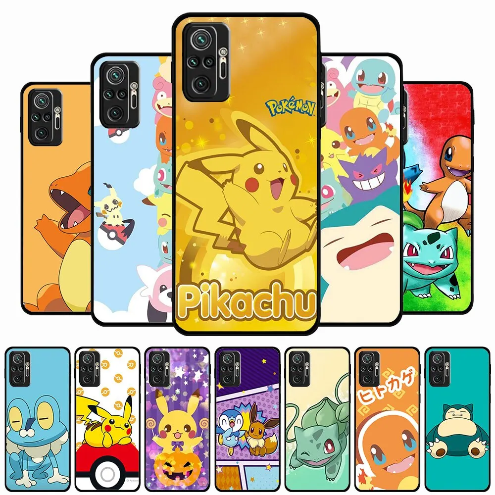 Custodia Morbida Per Telefono Xiaomi Poco X4 M2 M3 M4 M5 C40 F1 F2 F3 X3 Gt Nfc Pro Al-18 Cute Pokemon