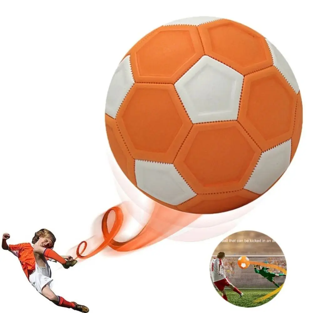 

20cm Kids Soccer Boys Girls Leeway Orange Kicker Ball No. 4 Indentation Sport Curve Ball Outdoor & Indoor Match