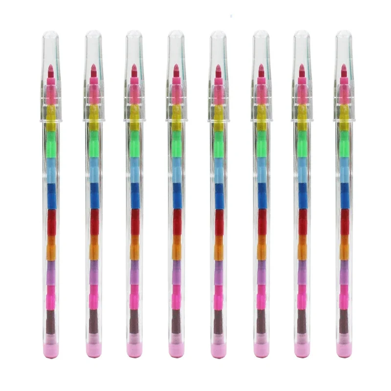 DIY Replaceable Crayons Oil Pastel Colored Pencil Graffiti Pen 4Pcs 10colors for Kids Painting Drawing Oil Pastels Colored Crayons Color Pencils